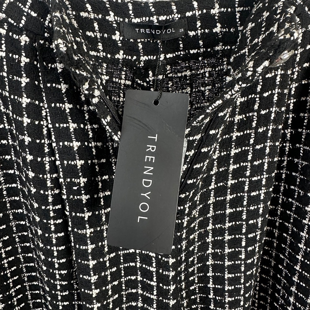 NWT Trendyol Monochrome Patterned Pants - Picture 6 of 6